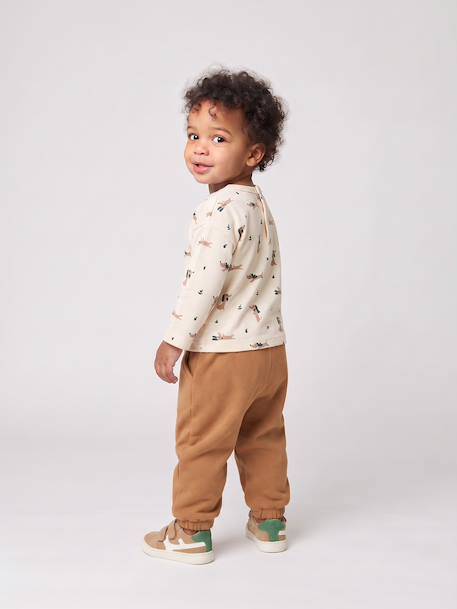 T-shirt and trousers set for baby caramel+green - vertbaudet enfant 