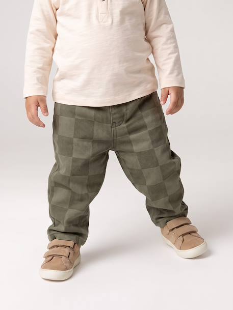 Trousers for baby khaki - vertbaudet enfant 