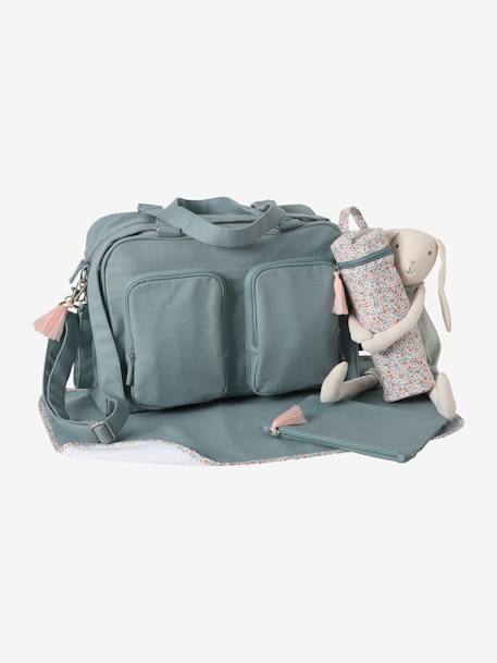 Changing Bag with Several Pockets, Family Blue+sandy beige - vertbaudet enfant 