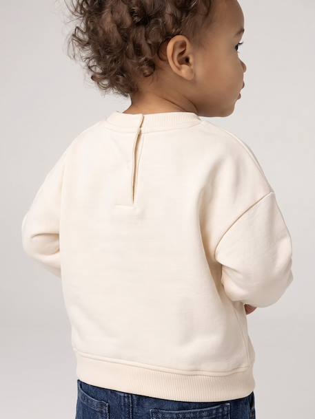 Sweatshirt for baby ecru - vertbaudet enfant 