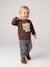Sweatshirt with long sleeves for baby brown - vertbaudet enfant 