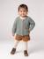Gilet bébé en maille grosse jauge beige chiné+vert sauge - vertbaudet enfant 