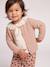 Cardigan with Golden Embroidered Heart, for Babies beige+old rose+WHITE LIGHT SOLID WITH DESIGN - vertbaudet enfant 