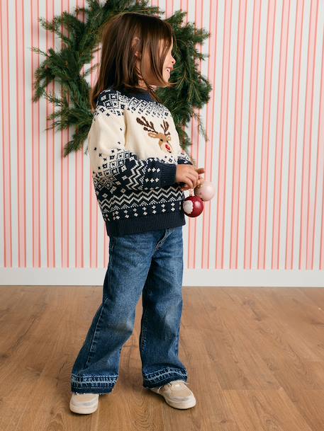 Christmas knitwear for boys navy blue - vertbaudet enfant 