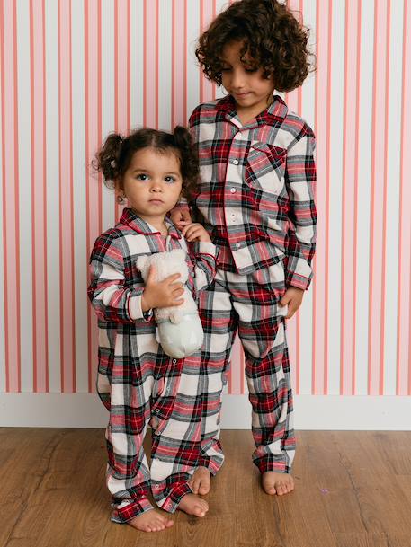 Pyjama enfant mixte Capsule Famille rouge - vertbaudet enfant 