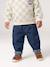 Basics denim jeans for babies with elasticated waist and pockets brut denim+denim grey - vertbaudet enfant 