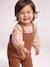 Blouse & Corduroy Dungarees Combo for Baby Girls Dark Blue+hazel - vertbaudet enfant 