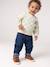 Basics denim jeans for babies with elasticated waist and pockets brut denim+denim grey - vertbaudet enfant 