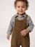 Ensemble salopette chemise bébé garçon olive - vertbaudet enfant 
