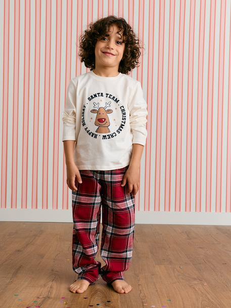 2-piece pyjamas Family Capsule for boys ecru - vertbaudet enfant 
