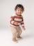 Striped jumper for baby boys navy blue+terracotta - vertbaudet enfant 