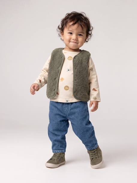 Sherpa baby gilet green - vertbaudet enfant 