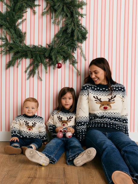 Draw from the Christmas Capsule for Adults and Families navy blue - vertbaudet enfant 