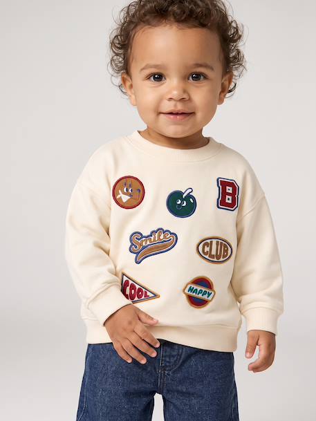 Sweat bébé garçon écru - vertbaudet enfant 