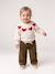 Jacquard knit jumper for baby girls marl beige+parma - vertbaudet enfant 