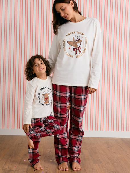 Pyjama garçon Noël Capsule Famille écru - vertbaudet enfant 