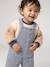 Ensemble salopette et sweat bébé bleu grisé - vertbaudet enfant 