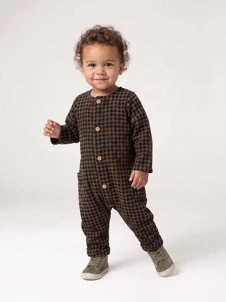 Combinaison longue bébé garçon anthracite - vertbaudet enfant 