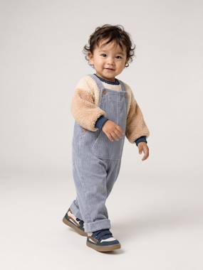 Dungarees and sherpa sweatshirt set for baby boys - vertbaudet enfant