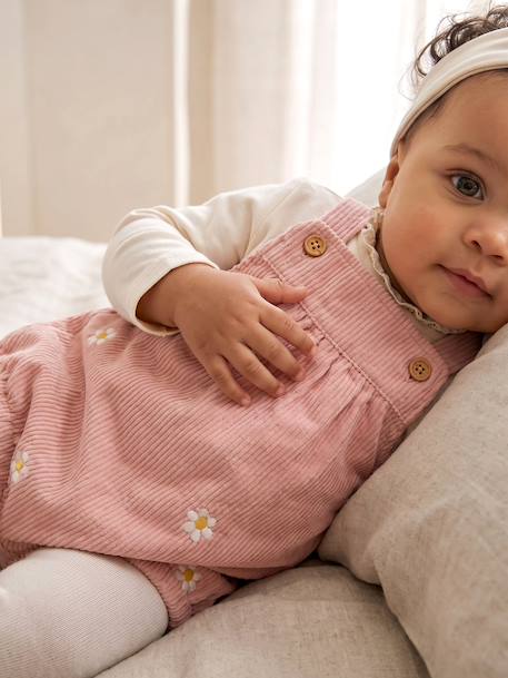 4-piece set for baby girls pale pink - vertbaudet enfant 