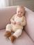 Dungaree set and bodysuit for baby girls vanilla - vertbaudet enfant 
