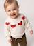Pull jacquard bébé fille beige chiné+parme - vertbaudet enfant 