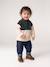 Fleece sweatshirt for baby fir green - vertbaudet enfant 