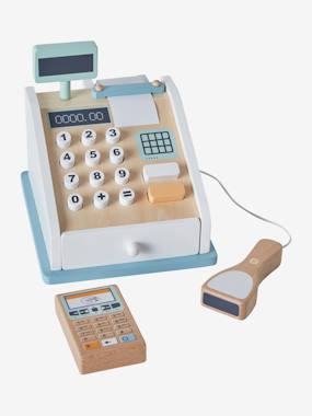 Toys-Role Play Toys-Cash Register & Accessories, in Wood - Wood FSC® Certified