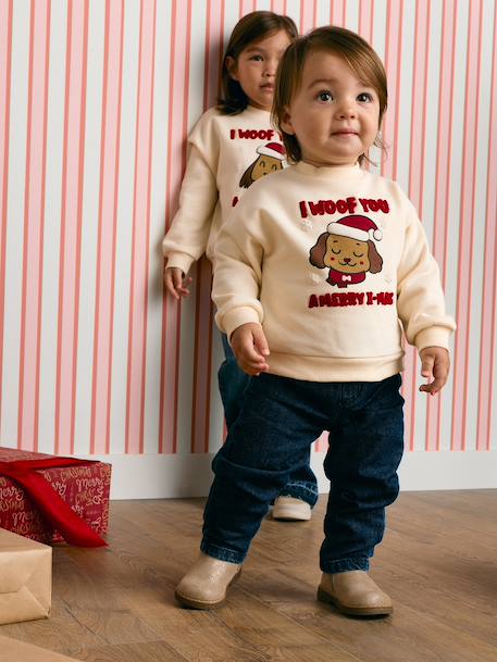 Sweat bébé garçon molleton vanille - vertbaudet enfant 