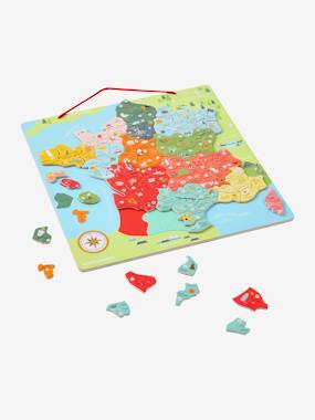 Jouet-Jeux éducatifs-Puzzle de la France magnétique en bois FSC®