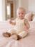 Dungaree set and bodysuit for baby girls vanilla - vertbaudet enfant 