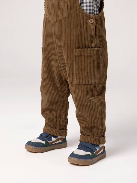 Ensemble salopette chemise bébé garçon olive - vertbaudet enfant 