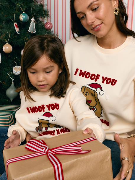 Sweat de Noël Capsule famille enfant vanille - vertbaudet enfant 