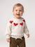 Jacquard knit jumper for baby girls marl beige+parma - vertbaudet enfant 