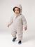 Water-Repellent Pramsuit with Hood, Lined in Polar Fleece, for Babies sage green+sandy beige - vertbaudet enfant 