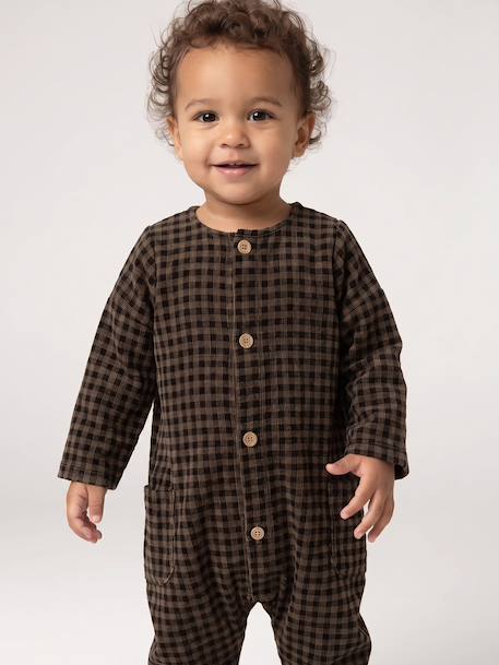 Combinaison longue bébé garçon anthracite - vertbaudet enfant 