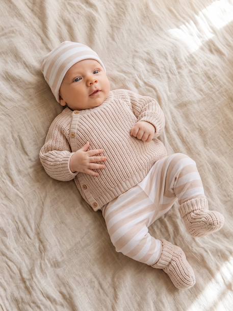 4-piece set for baby marl beige - vertbaudet enfant 