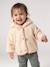 Hooded sherpa coat for baby girls vanilla - vertbaudet enfant 