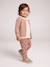 Cardigan with Golden Embroidered Heart, for Babies beige+old rose+WHITE LIGHT SOLID WITH DESIGN - vertbaudet enfant 