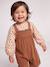 Blouse & Corduroy Dungarees Combo for Baby Girls Dark Blue+hazel - vertbaudet enfant 