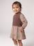 2-in-1 long-sleeved dress for baby chocolate - vertbaudet enfant 