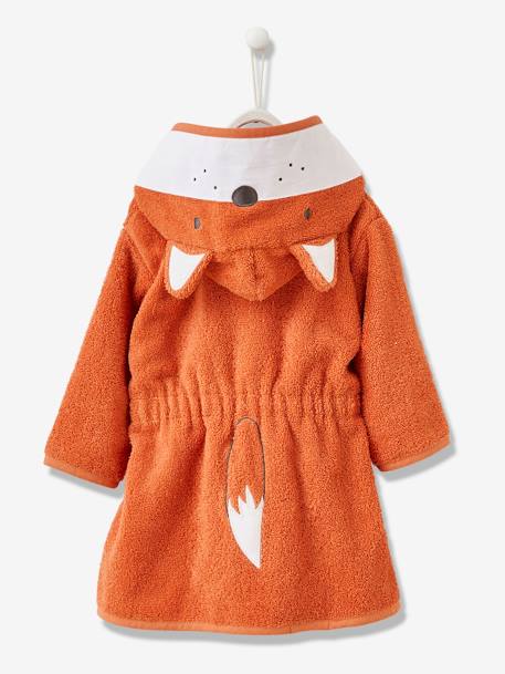 Fox Bathrobe for Baby Orange - vertbaudet enfant 