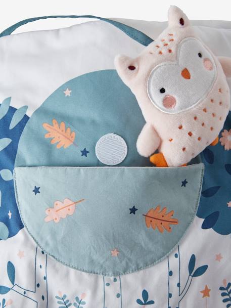 Livre bébé d'éveil + peluches en velours Forêt enchantée multicolore - vertbaudet enfant 
