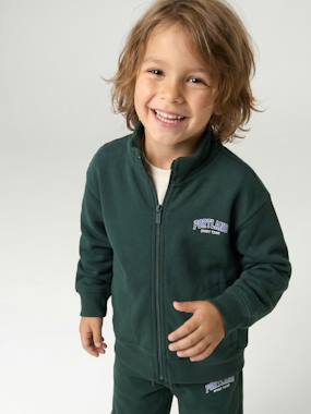 Sweat zippé garçon col camionneur - vertbaudet enfant