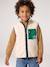Sleeveless sherpa cardigan for boys caramel+ecru - vertbaudet enfant 