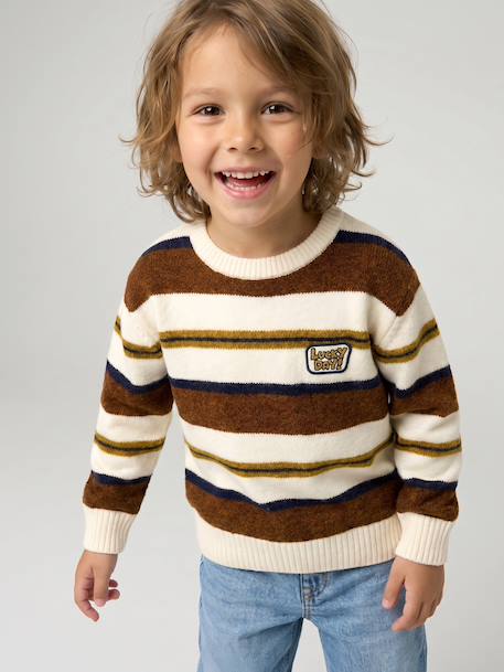 Jumper for boys hazel+navy blue - vertbaudet enfant 