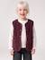 Sleeveless Sherpa Jacket for Girls blush+plum+vanilla - vertbaudet enfant 