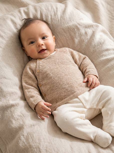 Pack of 3 newborn pieces marl beige - vertbaudet enfant 