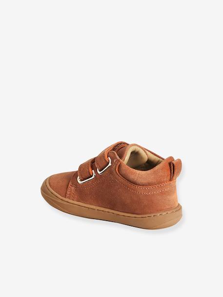 Pair of Soft Leather Boots for Babies, Designed for First Steps beige+blue+brown+electric blue+green+ocean blue+ochre+sage green+set beige+set brown+set green - vertbaudet enfant 