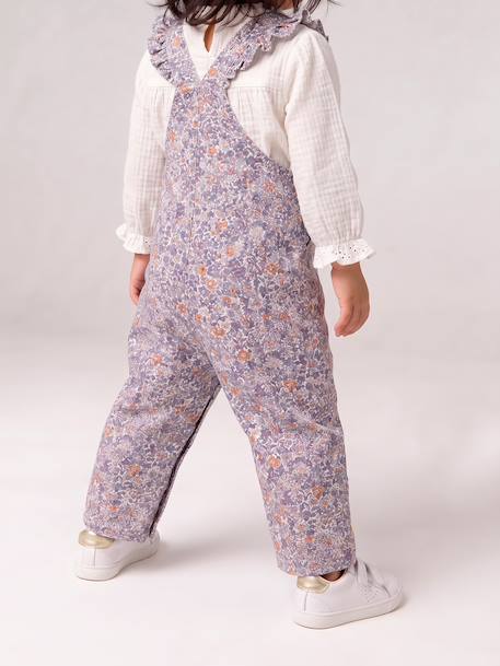 Dungarees for baby girls blue - vertbaudet enfant 